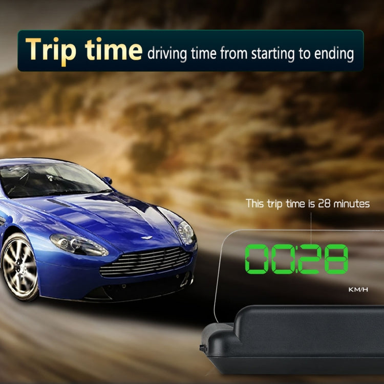T900 Car GPS HUD Virtual HD Reflection Board Head-up Display, Speed & Driving Distance / Time Display, Over Speed & Voltage & Low Voltage Alarm, Fatigue Driving(Green) - Head Up Display System by PMC TechLife | Online Shopping South Africa | PMC TechLife | Buy Now Pay Later Mobicred