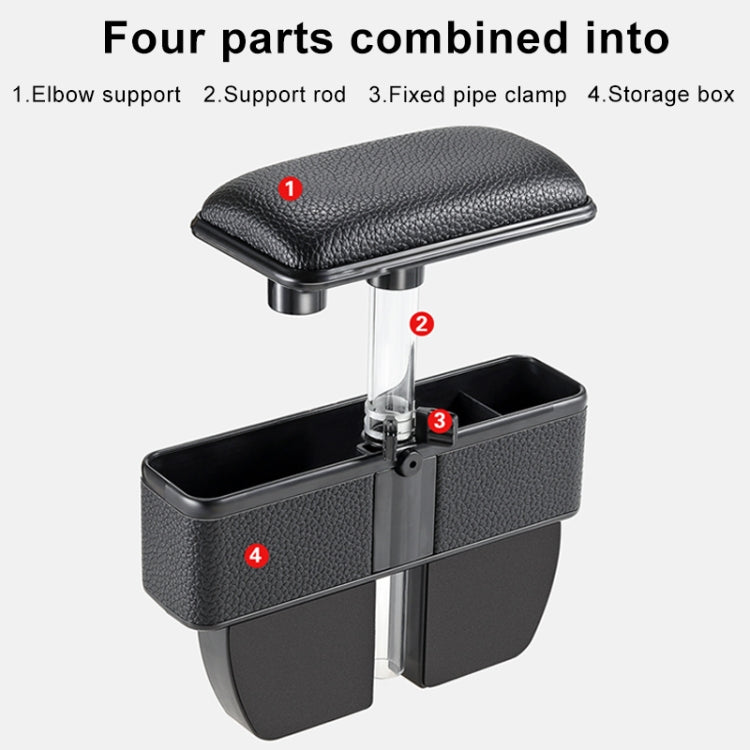 Universal Car Multi-functional Console Side Pocket Seat Gap Side Storage Box with Elbow Support Pad(Black) - Stowing Tidying by PMC TechLife | Online Shopping South Africa | PMC TechLife | Buy Now Pay Later Mobicred