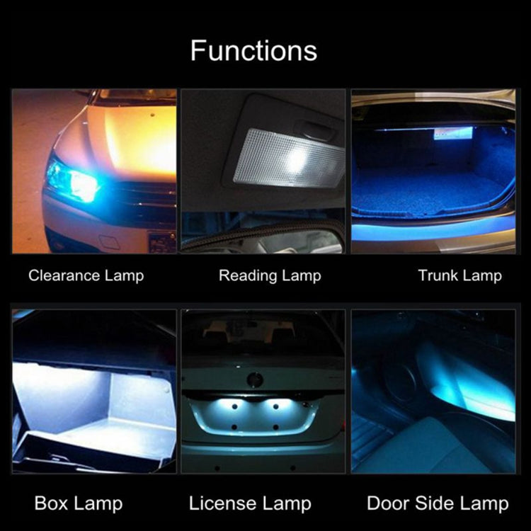2 PCS T10/W5W/194/168/501 1.3W 9 LEDs SMD 4014 80 LM 7500K Car Reading Lamp Clearance Light, DC 12V(Cool White Light) - Clearance Lights by PMC TechLife | Online Shopping South Africa | PMC TechLife | Buy Now Pay Later Mobicred