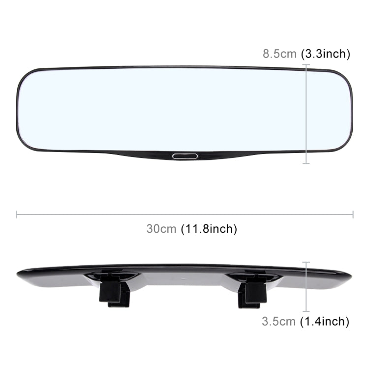 3R-331 Car Truck Interior Rear View Blind Spot Adjustable Wide Angle Curved Mirror, Size: 30*8.5*3.5cm - Interior Mirrors by 3R | Online Shopping South Africa | PMC TechLife | Buy Now Pay Later Mobicred