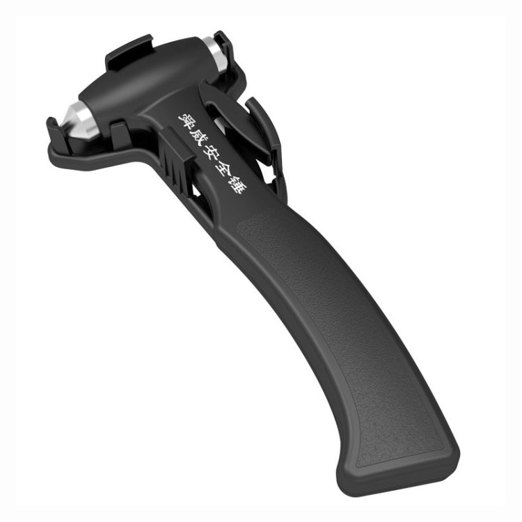 SHUNWEI SD-3501 Seat Belt Cutter Window Breaker Auto Rescue Tool Ideal Plastic Shell Car Safety Emergency Hammer with Adhesive Tape And Fixation Frame (Black) - free shipping - PMC TechLife - Order now!