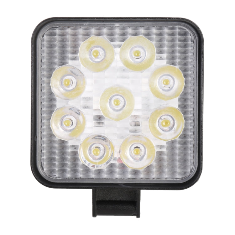 DC 10-30V 27W 2500LM 6000K Waterproof Vehicle Car Boat Marine External Work Lights Emergency Lights 60 Degrees Adjustable Flood Light LED Car Bulbs with 9 Intense Wafer LED Lights(White Light) - Work Lights by PMC TechLife | Online Shopping South Africa | PMC TechLife | Buy Now Pay Later Mobicred