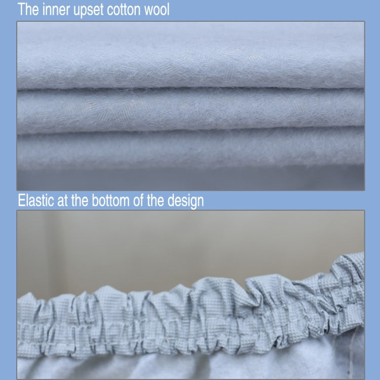 Outdoor Universal Anti-Dust Sunproof Waterproof Electric Bike Without Rear Box Aluminum Film Flocking Cover with Warning Strips, Fits Bike up to 2m(78 Inches) In Length, XL Size: 203x89x122cm - Raincoat by PMC Jewellery | Online Shopping South Africa | PMC Jewellery | Buy Now Pay Later Mobicred