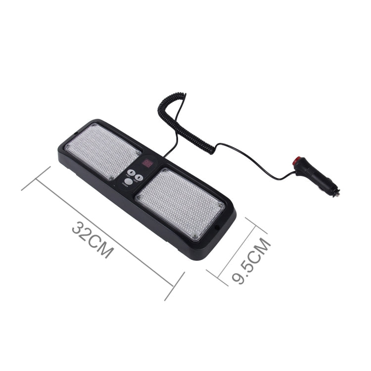 High qulaity DC 12V,9W LED Waterproof Car Sunshade Red Light And Blue Light Warning Lights Strobe Emergency Lights Flashing Light with 12 Kinds Flash Patterns - Warning Lights by PMC TechLife | Online Shopping South Africa | PMC TechLife | Buy Now Pay Later Mobicred