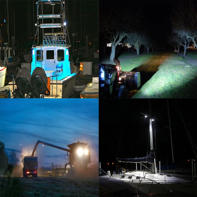 DC 10-30V 18W 1500LM 6500K Waterproof Vehicle Car Boat Marine External Work Lights Emergency Lights 30 Degrees Adjustable Spot Light LED Car Bulbs with 6 Intense Wafer LED Lights(White Light) - Work Lights by PMC TechLife | Online Shopping South Africa | PMC TechLife | Buy Now Pay Later Mobicred