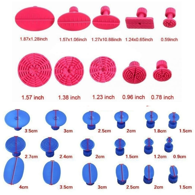 45 in 1 Auto Car Metal PDR Dent Lifter-Glue Puller Tab Hail Removal Paintless Car Dent Repair Tools Kit, with 20W Glue Gun, US Plug or EU Plug - free shipping - PMC TechLife - Order now!