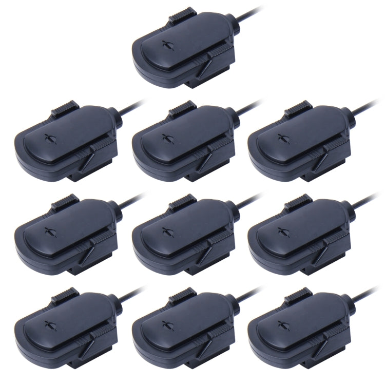 10 PCS Car Audio Microphone 3.5mm Jack Plug Mic Stereo Mini Wired External Sticker Microphone Player for Auto DVD Radio, Cable Length: 2.1m - Car Amplifiers by PMC TechLife | Online Shopping South Africa | PMC TechLife | Buy Now Pay Later Mobicred