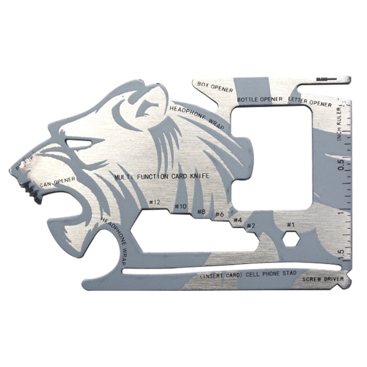 18 in 1 Multi-functional Stainless Steel Outdoor Camping EDC Steller Card Knife Screwdriver Headphone Wrap Fruit Peeler  Phone Kickstand  Inch and Centimeter Ruler Opener - Hand Tool Sets by PMC TechLife | Online Shopping South Africa | PMC TechLife | Buy Now Pay Later Mobicred