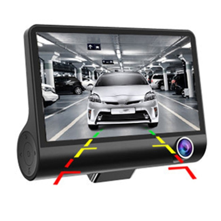 4.0 inch IPS Screen 5.0 Mega Pixels 170 Degrees Wide Angle Full HD 1080P 3 Channels Video Car DVR, Support Night Vision Fill Light / Reversing Visual / TF Card(32GB Max) / G-sensor / Motion Detection - Car DVRs by PMC TechLife | Online Shopping South Africa | PMC TechLife | Buy Now Pay Later Mobicred