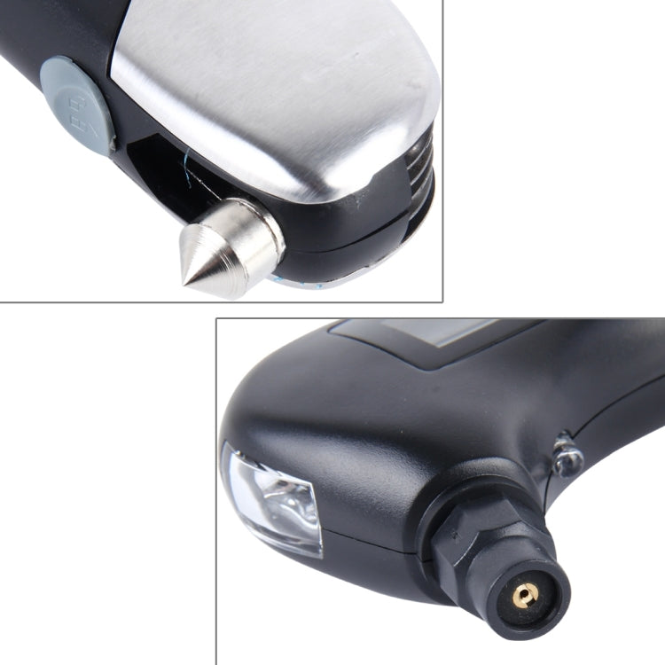 9 in 1 Digital Tire Pressure Gauge Multi-function Safety Hammer with Swiss Style Army Knife, Flashlight and Red Safety Light, Outdoor Tool Kit - free shipping - PMC TechLife - Order now!