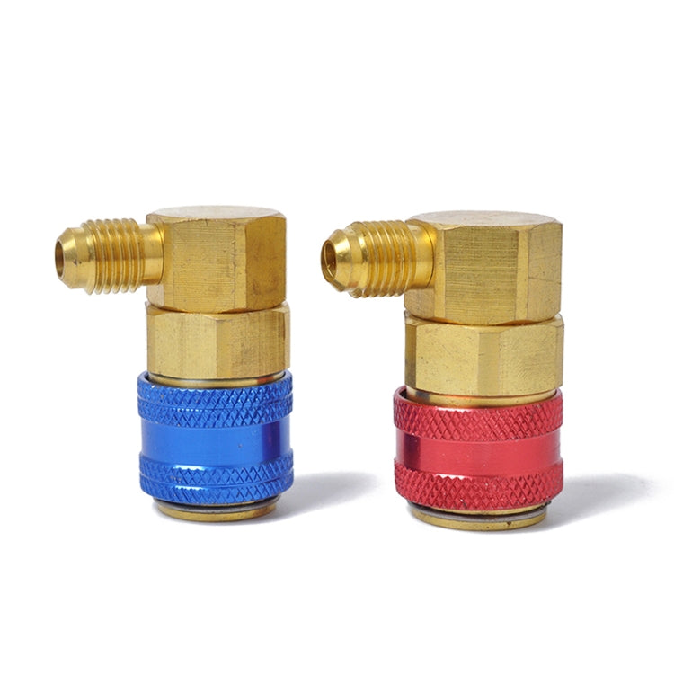 Car Air Conditioning Fluorine 90 Degree Quick Joints - Engine Fittings by PMC TechLife | Online Shopping South Africa | PMC TechLife | Buy Now Pay Later Mobicred