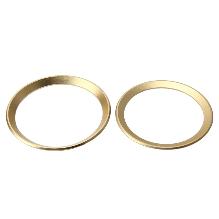 2 PCS/Set Zinc Alloy Steering Wheel Decoration Ring Sticker Logo Car Styling Modification Car Front Logo Ring Decoration Rear Cover Trim Hood Emblem Rings for BMW 3 Series(Gold) - Decoration Rings by PMC TechLife | Online Shopping South Africa | PMC TechLife | Buy Now Pay Later Mobicred