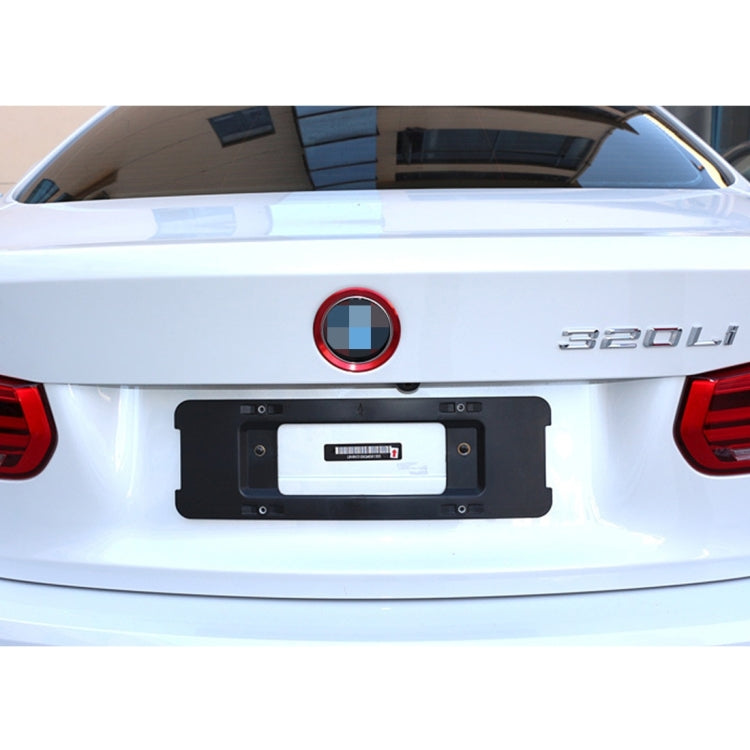 2 PCS Car Logo Decorative Circle Steering Wheel Decoration Ring Sticker Logo Car Styling Modification Car Front Logo Ring Decoration Rear Cover Trim Hood Emblem Rings for BMW 5 Series(Red) - Decoration Rings by PMC TechLife | Online Shopping South Africa | PMC TechLife | Buy Now Pay Later Mobicred