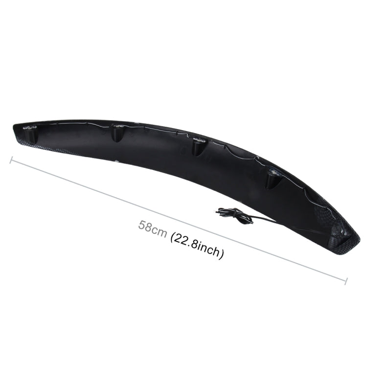 2 PCS 58cm Car Stickers Rubber Round Arc Strips Fender Flares Wheel Eyebrow Decal Sticker(Black) - Mudguards by PMC TechLife | Online Shopping South Africa | PMC TechLife | Buy Now Pay Later Mobicred
