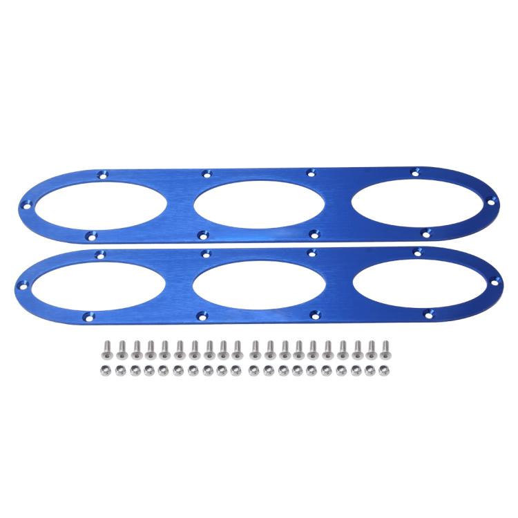 2 PCS Anti-collision Protection Decorative Bar Behind The Siege Car Decoration(Blue) - Trunk & Bumper Accessories by PMC TechLife | Online Shopping South Africa | PMC TechLife | Buy Now Pay Later Mobicred