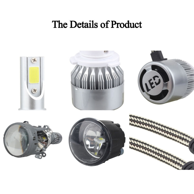 2 PCS 9006 18W 1800 LM 6000K IP68 Casnbus Constant Current Car LED Headlight with 2 COB Lamps, DC 9-36V(White Light) - LED Headlamps by PMC TechLife | Online Shopping South Africa | PMC TechLife | Buy Now Pay Later Mobicred