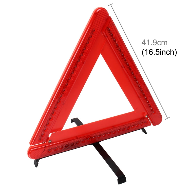 Practical Car Triangle Emergency Warning Sign Foldtable Reflective Safety Roadside Lighting Stop Sign Tripod Warning Tripod - Reflective Material by PMC Jewellery | Online Shopping South Africa | PMC Jewellery | Buy Now Pay Later Mobicred