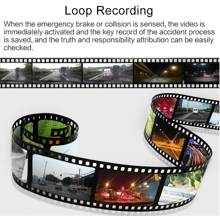 X96 4 inch 2.5D Full HD 1080P Multi-functional Smart Car Dual Lens Video Record Camera Support TF Card / Motion Detection - Car DVRs by PMC TechLife | Online Shopping South Africa | PMC TechLife | Buy Now Pay Later Mobicred