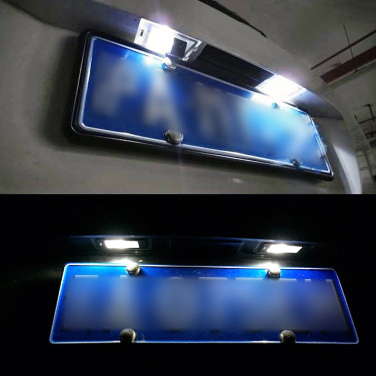2 PCS DC 12V 3W 150LM 6000K LED License Plate Light 18LEDs SMD-3528 Bulbs Lamps for Ford Mustang 2010-2014 - License Plate Lights by PMC TechLife | Online Shopping South Africa | PMC TechLife | Buy Now Pay Later Mobicred