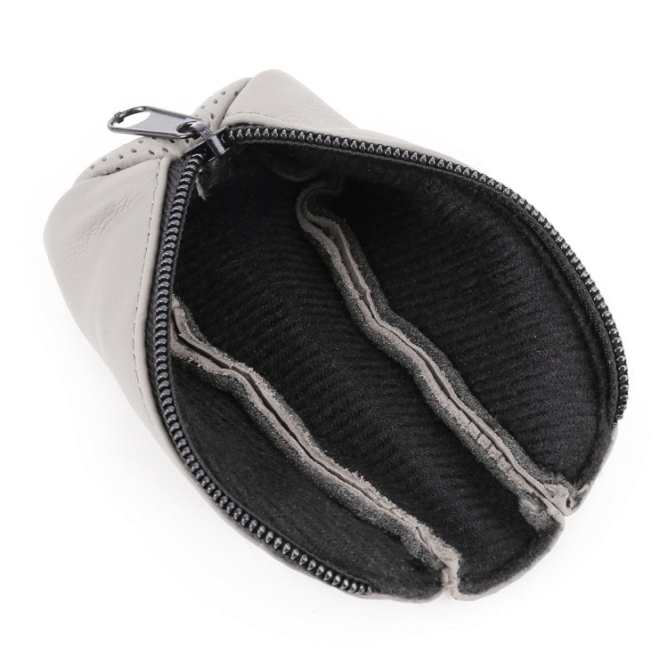 Universal Nonslip Breathable Genuine Leather Car Gear Shift Knob Cover(Grey) - Shift Knob by PMC TechLife | Online Shopping South Africa | PMC TechLife | Buy Now Pay Later Mobicred