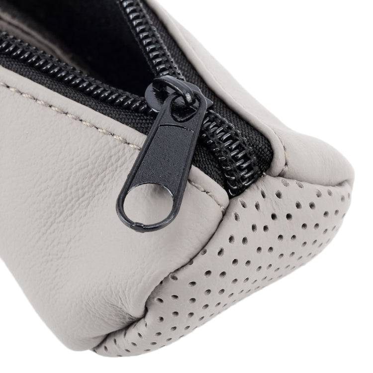 Universal Nonslip Breathable Genuine Leather Car Gear Shift Knob Cover(Grey) - Shift Knob by PMC TechLife | Online Shopping South Africa | PMC TechLife | Buy Now Pay Later Mobicred