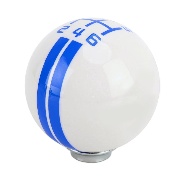 Universal Vehicle Ball Shape Modified Resin Shifter Manual 6-Speed Left-R Gear Shift Knob(Blue) - Shift Knob by PMC TechLife | Online Shopping South Africa | PMC TechLife | Buy Now Pay Later Mobicred