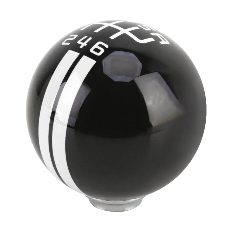 Universal Vehicle Ball Shape Modified Resin Shifter Manual 6-Speed Right-R Gear Shift Knob(Black White) - Shift Knob by PMC TechLife | Online Shopping South Africa | PMC TechLife | Buy Now Pay Later Mobicred
