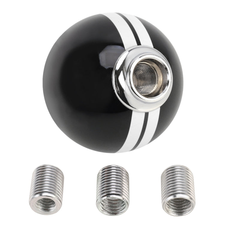 Universal Vehicle Ball Shape Modified Resin Shifter Manual 6-Speed Right-R Gear Shift Knob(Black White) - Shift Knob by PMC TechLife | Online Shopping South Africa | PMC TechLife | Buy Now Pay Later Mobicred