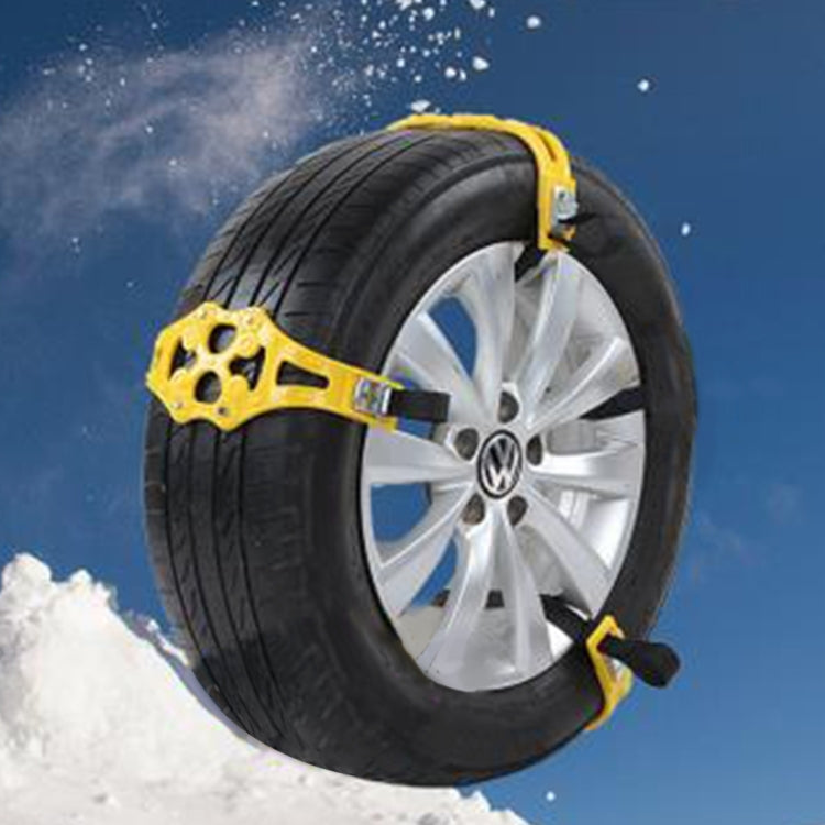 6PCS Car Snow Tire Anti-skid Chains For Family Car(Yellow) - Car Road Trouble Clearer by PMC TechLife | Online Shopping South Africa | PMC TechLife | Buy Now Pay Later Mobicred