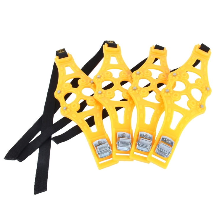 8PCS Car Snow Tire Anti-skid Chains For Family Car(Yellow) - Car Road Trouble Clearer by PMC TechLife | Online Shopping South Africa | PMC TechLife | Buy Now Pay Later Mobicred