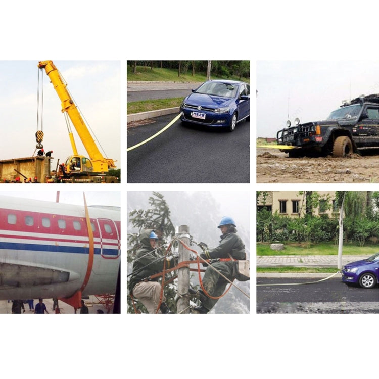 ZONGYUAN ZY-0223 Car 5m×5cm 8 Ton Towing 2 Ton Lifting Rope Straps High Strength Cable Cord Heavy Duty Recovery Securing Accessories for Cars Trucks(No Hook) - Towing Bars by PMC Jewellery | Online Shopping South Africa | PMC Jewellery | Buy Now Pay Later Mobicred