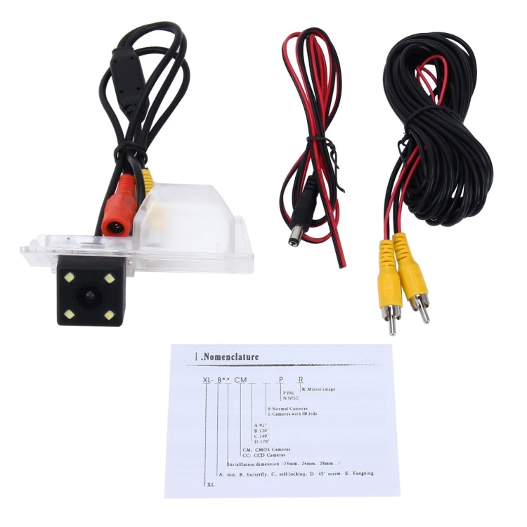 656x492 Effective Pixel NTSC 60HZ CMOS II Waterproof Car Rear View Backup Camera With 4 LED Lamps for Chevrolet Cruze 2013 Version - Rear View Cameras by PMC TechLife | Online Shopping South Africa | PMC TechLife | Buy Now Pay Later Mobicred
