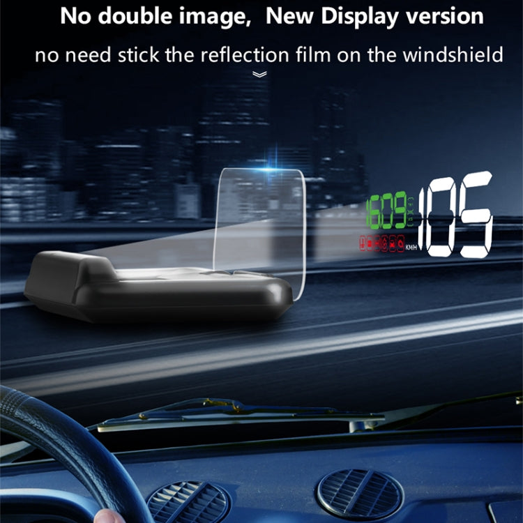 C500 Car HUD Virtual HD Projection Head-up Display, With Adjustable Reflection Board, Speed & RPM & Water Temperature & Oil Consumption & Driving Distance / Time & Voltage Display, Over Speed Alarm, Connect OBD2 Interface(Green) - Head Up Display System by PMC TechLife | Online Shopping South Africa | PMC TechLife | Buy Now Pay Later Mobicred
