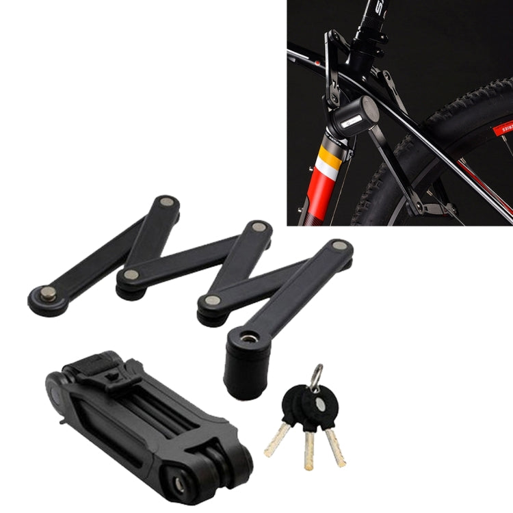 Foldable Alloy Steel Anti-theft Lock with Keys for Motorcycle Bike House Door - Theft Protection by PMC TechLife | Online Shopping South Africa | PMC TechLife | Buy Now Pay Later Mobicred