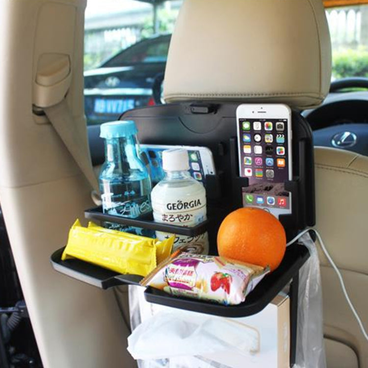 SHUNWEI SD-1509 Car Auto Back Seat Folding Table Drink Food Cup Tray Holder Stand Desk Multi-purpose Travel Dining Tray(Black) - Stowing Tidying by SHUNWEI | Online Shopping South Africa | PMc TechLife | Buy Now Pay Later Mobicred