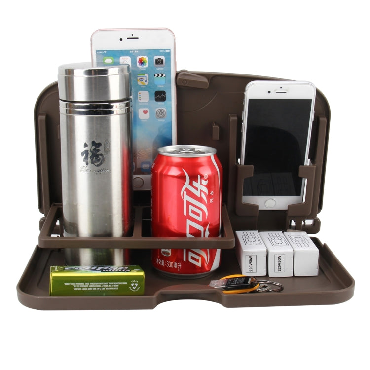 SHUNWEI SD-1509 Car Auto Back Seat Folding Table Drink Food Cup Tray Holder Stand Desk Multi-purpose Travel Dining Tray(Brown) - Stowing Tidying by SHUNWEI | Online Shopping South Africa | PMc TechLife | Buy Now Pay Later Mobicred