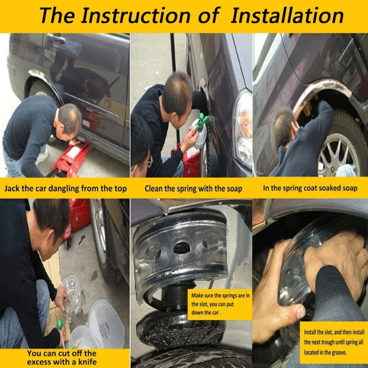 2 PCS Car Auto B+ Type Shock Absorber Spring Bumper Power Cushion Buffer, Spring Spacing: 38mm, Colloid Height: 72mm - Power Cushion by PMC TechLife | Online Shopping South Africa | PMC TechLife | Buy Now Pay Later Mobicred