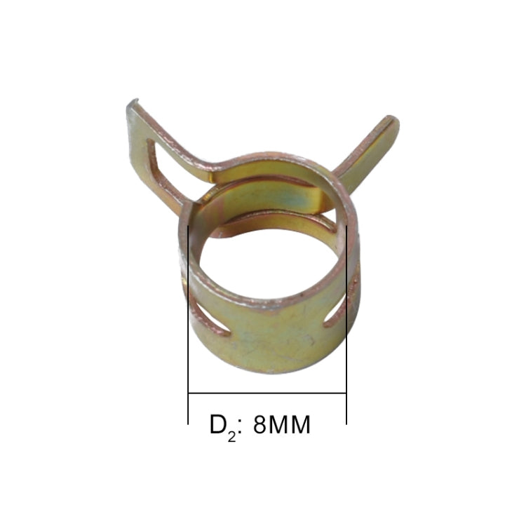 10 PCS 8mm Car Spring Clip Fuel Line Hose Clip Water Pipe Air Tube Clamp Fastener - free shipping - PMC TechLife - Order now!