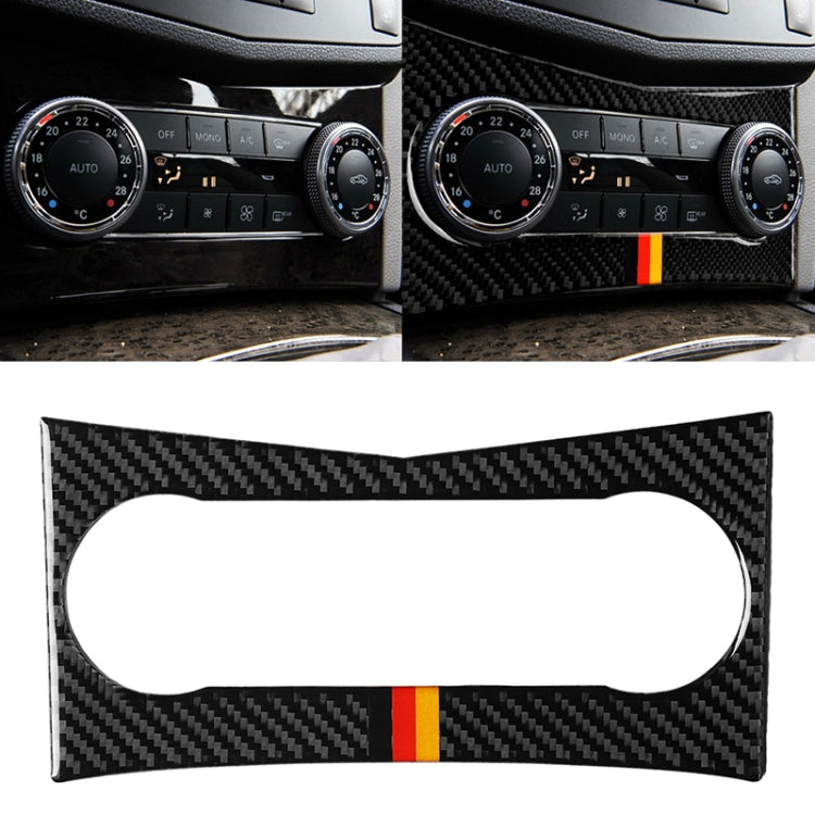 Car German Flag Carbon Fiber Air Conditioning Panel Decorative Sticker for Mercedes-Benz W204 C Class 2007-2010 - free shipping - PMC Jewellery - Order now!