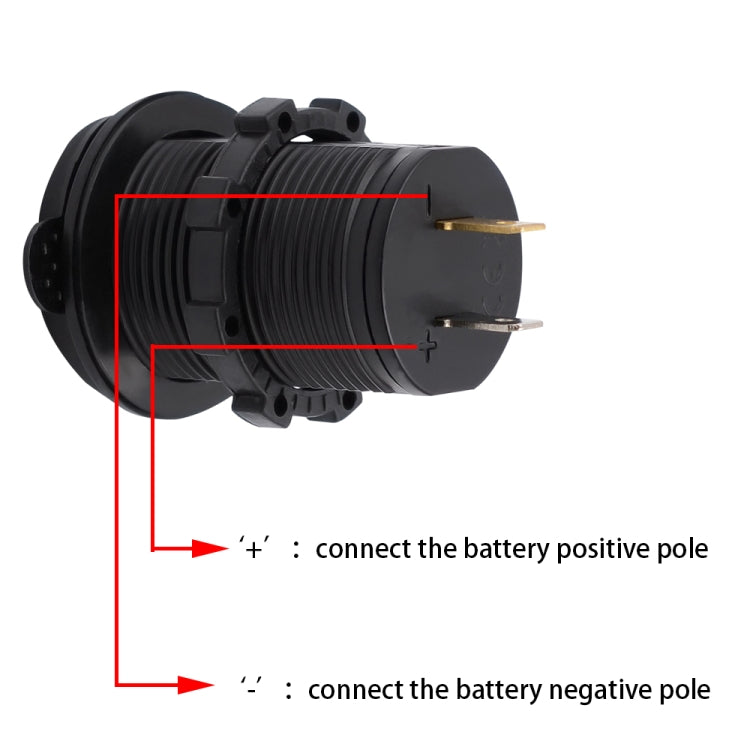 Universal Car Charger 2 Port Power Socket Power Dual USB Charger 5V 4.2A IP66 with Aperture(Orange Light) - DIY Modified Charger by PMC TechLife | Online Shopping South Africa | PMC TechLife | Buy Now Pay Later Mobicred