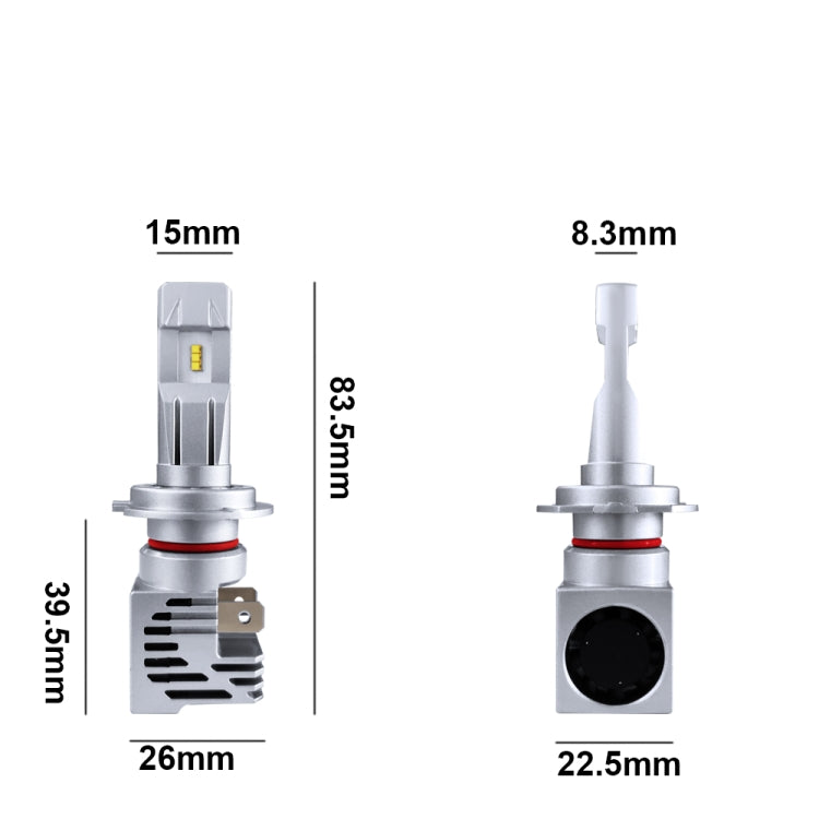 2 PCS M3 H7 DC9-32V / 17W / 6500K / 2000LM IP68 Car LED Headlight Lamps(Cool White) - LED Headlamps by PMC TechLife | Online Shopping South Africa | PMC TechLife | Buy Now Pay Later Mobicred