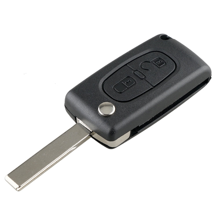For PEUGEOT 2 Buttons Intelligent Remote Control Car Key with PCF7961 Integrated Chip & Battery & Holder & Slotted Key Blade & ASK Signal, Frequency: 433MHz - Remote Car Key by PMC TechLife | Online Shopping South Africa | PMC TechLife | Buy Now Pay Later Mobicred