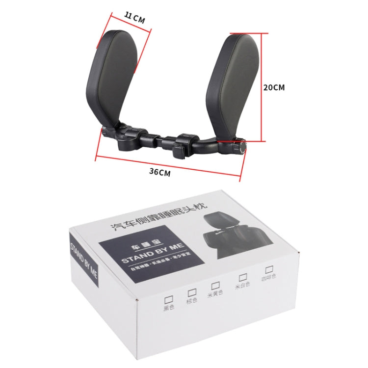 Car Seat Headrest Car Neck Pillow Sleep Side Headrest for Children and Adults (Black Red) - Seat Accessories by PMC TechLife | Online Shopping South Africa | PMC TechLife | Buy Now Pay Later Mobicred