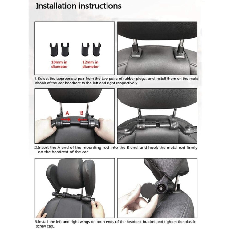 Car Seat Headrest Car Neck Pillow Sleep Side Headrest for Children and Adults (Black Red) - Seat Accessories by PMC TechLife | Online Shopping South Africa | PMC TechLife | Buy Now Pay Later Mobicred