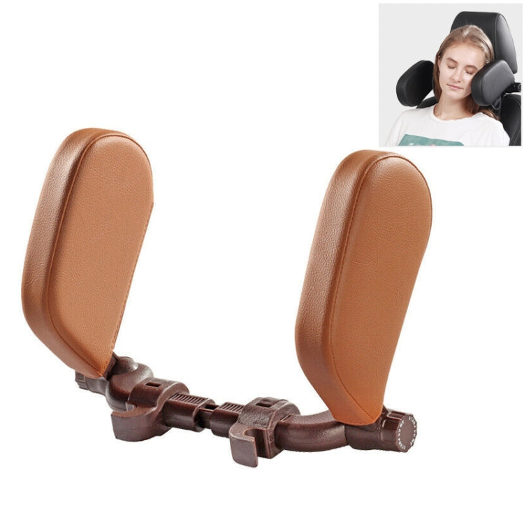Car Seat Headrest Car Neck Pillow Sleep Side Headrest for Children and Adults (Brown) - Seat Accessories by PMC TechLife | Online Shopping South Africa | PMC TechLife | Buy Now Pay Later Mobicred
