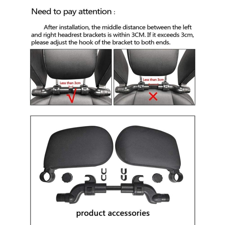 Car Seat Headrest Car Neck Pillow Sleep Side Headrest for Children and Adults (Brown) - Seat Accessories by PMC TechLife | Online Shopping South Africa | PMC TechLife | Buy Now Pay Later Mobicred