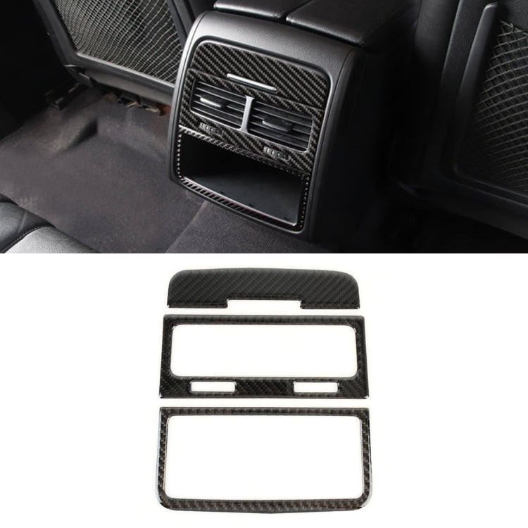 3 PCS Car Carbon Fiber Rear Air Outlet Decorative Sticker for Volkswagen Touareg 2011-2018 - Car Interior Mouldings by PMC TechLife | Online Shopping South Africa | PMC TechLife | Buy Now Pay Later Mobicred