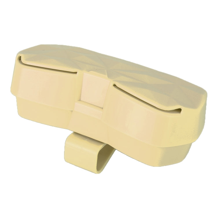 Car Multi-functional Glasses Case Sunglasses Storage Holder with Card Slot, Diamond Style (Beige) - Sunglasses & Glasses Clips by PMC TechLife | Online Shopping South Africa | PMC TechLife | Buy Now Pay Later Mobicred