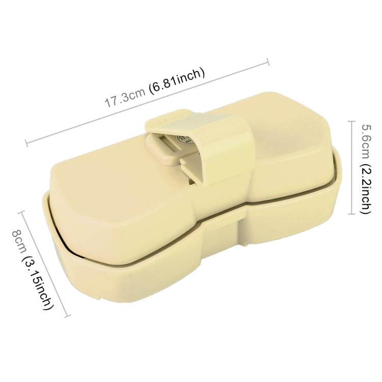 Car Multi-functional Glasses Case Sunglasses Storage Holder with Card Slot, Diamond Style (Beige) - Sunglasses & Glasses Clips by PMC TechLife | Online Shopping South Africa | PMC TechLife | Buy Now Pay Later Mobicred