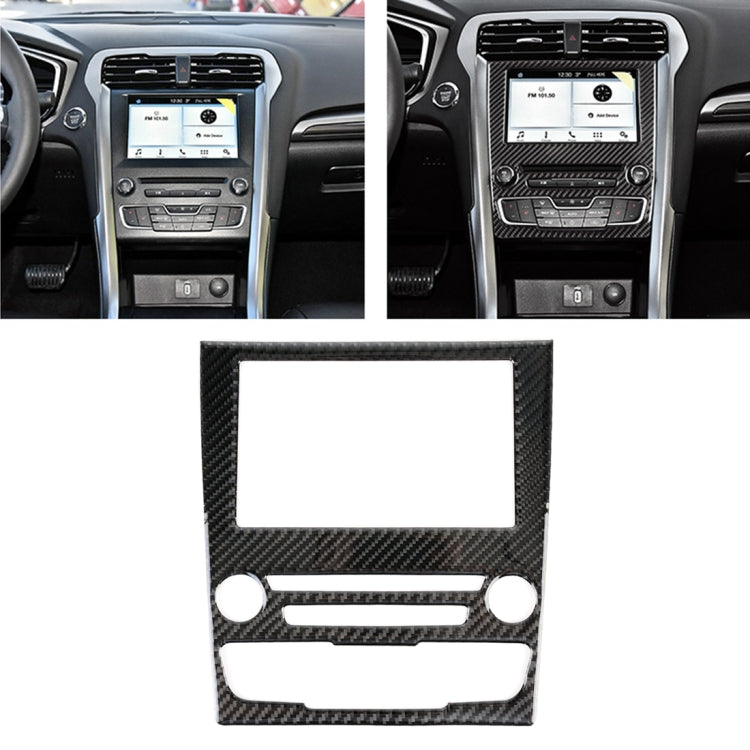 Car Carbon Fiber Central Control Panel Decorative Sticker for Ford New Mondeo 2013-2019 - Car Interior Mouldings by PMC TechLife | Online Shopping South Africa | PMC TechLife | Buy Now Pay Later Mobicred